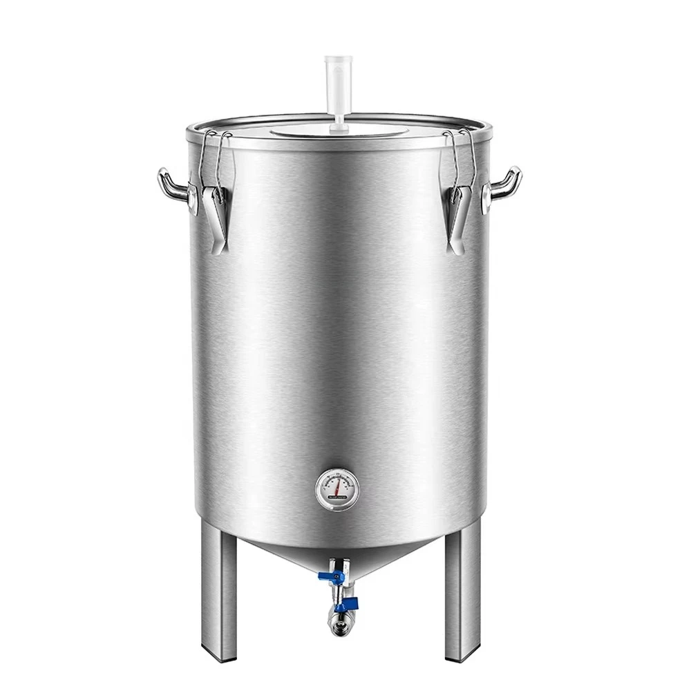 30 60 70 100L Fermentation Tank For Home Brewing Stainless Steel Conical Fermenter Storage Keg Wine Fermentation Brewing Kit