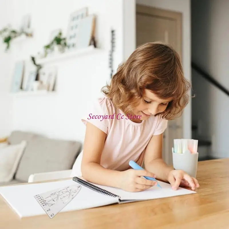 N3UC Coseno Righello Parabola Righello Studente Ufficio Designer Pittura Parabola Stencil