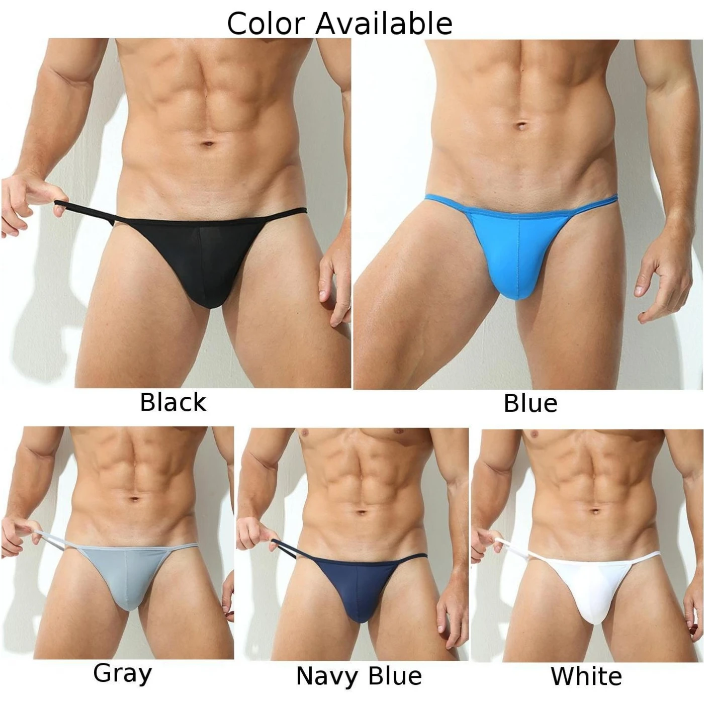 Roupa interior sem costura masculina cuecas homem bolsa bulge string tanga g-string transparente ultra-fino biquíni nádegas