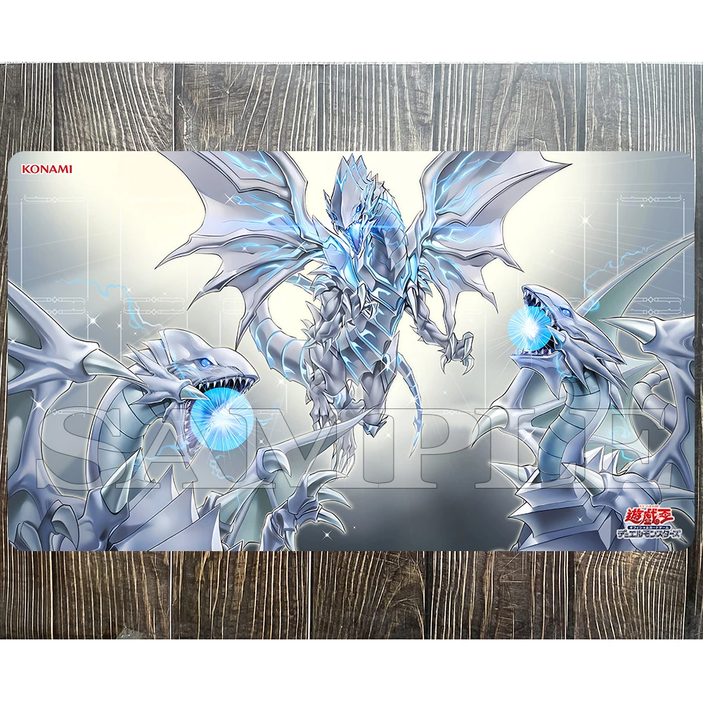 Yu-Gi-Oh Playmat Majesty with Dragons of White YGO Play Mat KMC TCG Yugioh Mat M-194