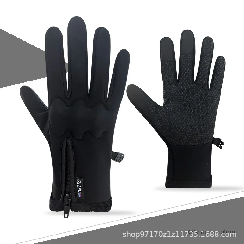 Winter Sports Gloves Waterproof Skiing Touchscreen Glove Windproof Fleece-Lined Warm Gloves for Fishing Driving Motorcycle Ski