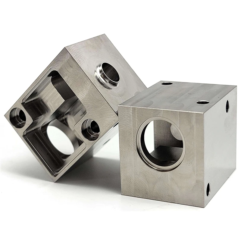 

Precision CNC Machined Stainless Steel Hydraulic Valve Block Custom Fluid Control Valve Body
