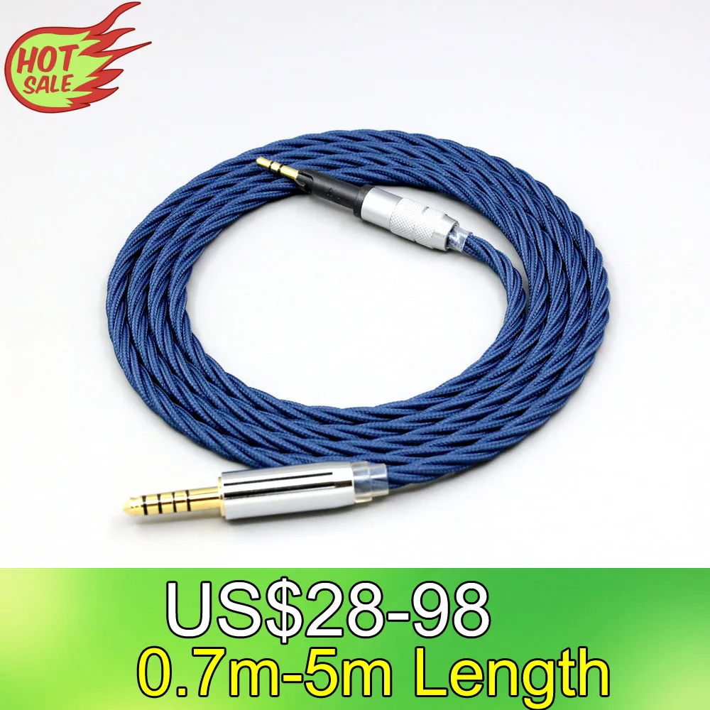 

99% Pure Silver OCC Graphene Alloy Full Sleeved Earphone Cable For Sennheiser HD6 HD7 HD8 MIX DJ HD595 LN008581