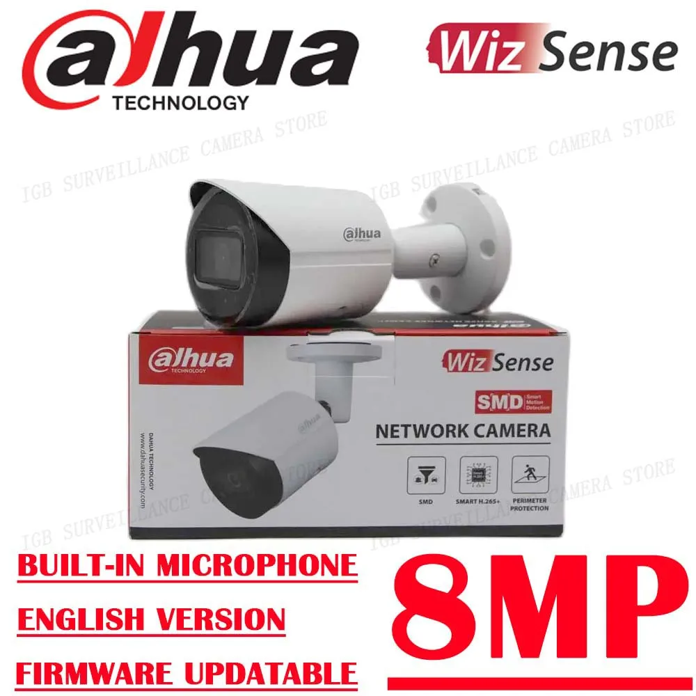 

Dahua IPC-HFW2841S-S 8MP 4K Bullet WizSense сетевая IP-камера