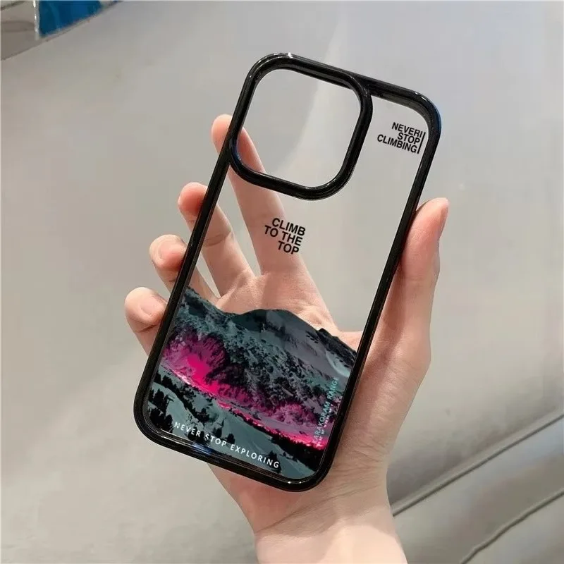 Phone Case For Samsung Galaxy S21 S23 S24 S25 Ultra S20 S25FE A16 A06 A54 A35 A15 A55 A52 A34 5G Mountain Landscape Sunset Cover