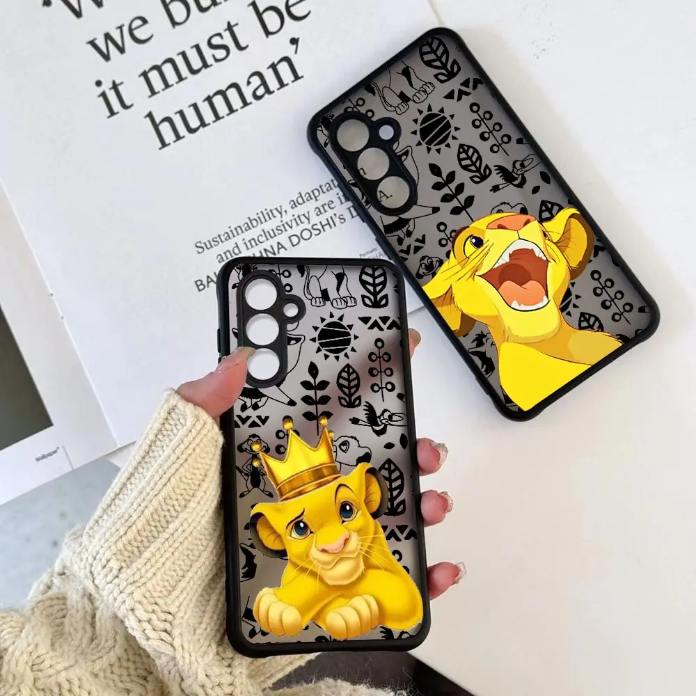 Disney The Lion King HAKUNA MATATA Case For Samsung Galaxy S25 S24 S23 S22 S21 S20 Ultra Fe S10 Plus Cqoue S24Ultra Matte Cover