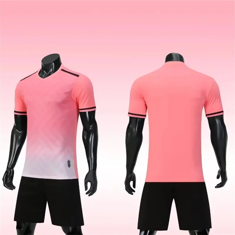 قمصان كرة القدم عالية الجودة فارغة لكرة القدم قصيرة الأكمام السراويل الاطفال النساء الرجال الرياضة تي شيرت DIY عدد التخصيص #5