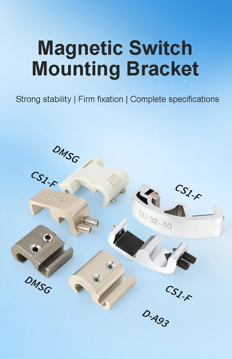 SC/SI Zylinder-Magnetschalter-Halterung Pneumatische Luftzylinder-Sensor-Befestigungshalterung für Magnetsensor-Schalter CS1-F/U CMSG DMSG – Detail 1