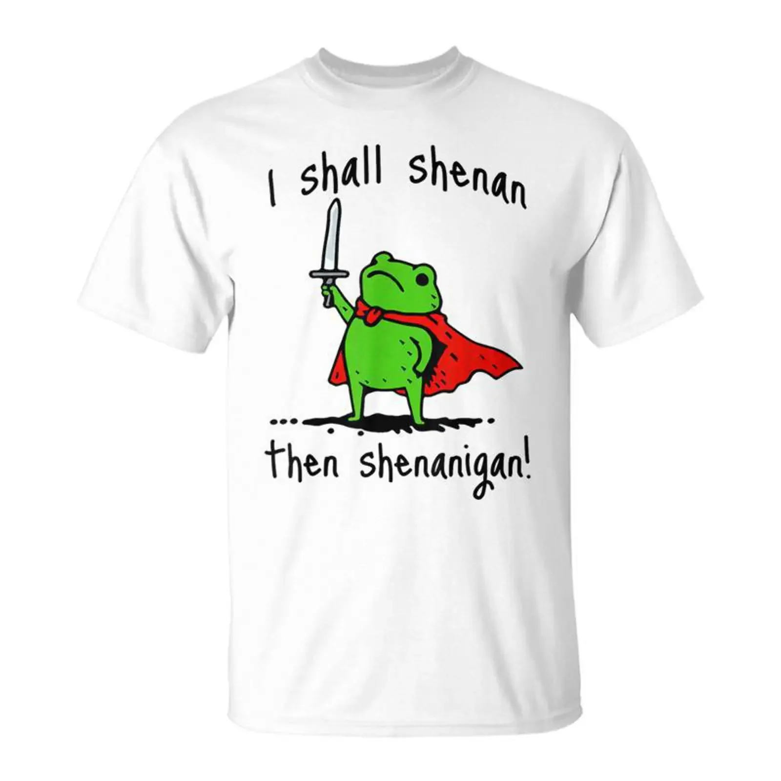I Shall Shenan Then Shenanigan Cute Frog Meme T Shirt Seseable vintage Washed Versatile Unisex Stylish Top For Everyday Wear