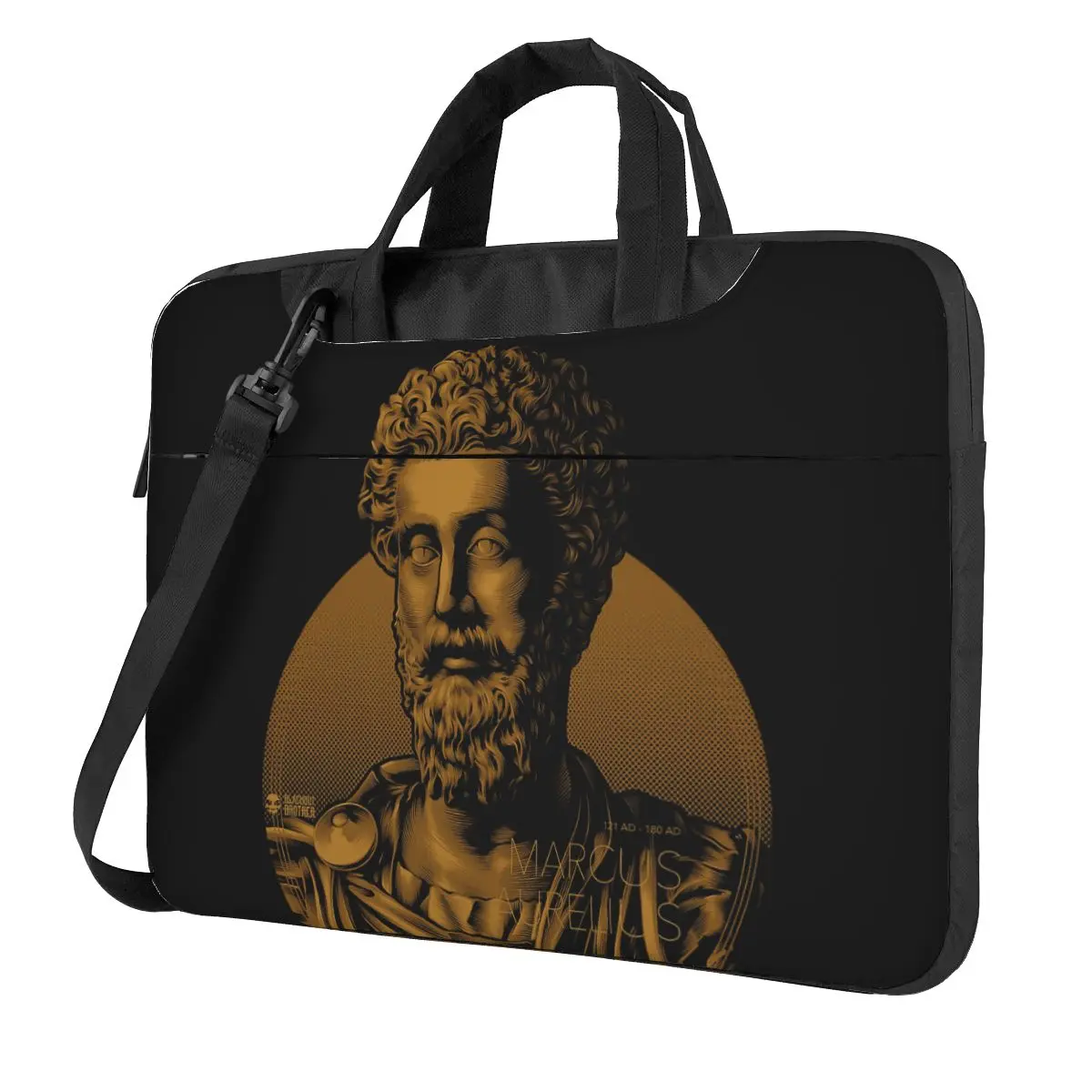 

Marcus Aurelius - Stoic Philosopher Laptop Bag Case Protective Vintage Computer Bag Bicycle Crossbody Laptop Pouch