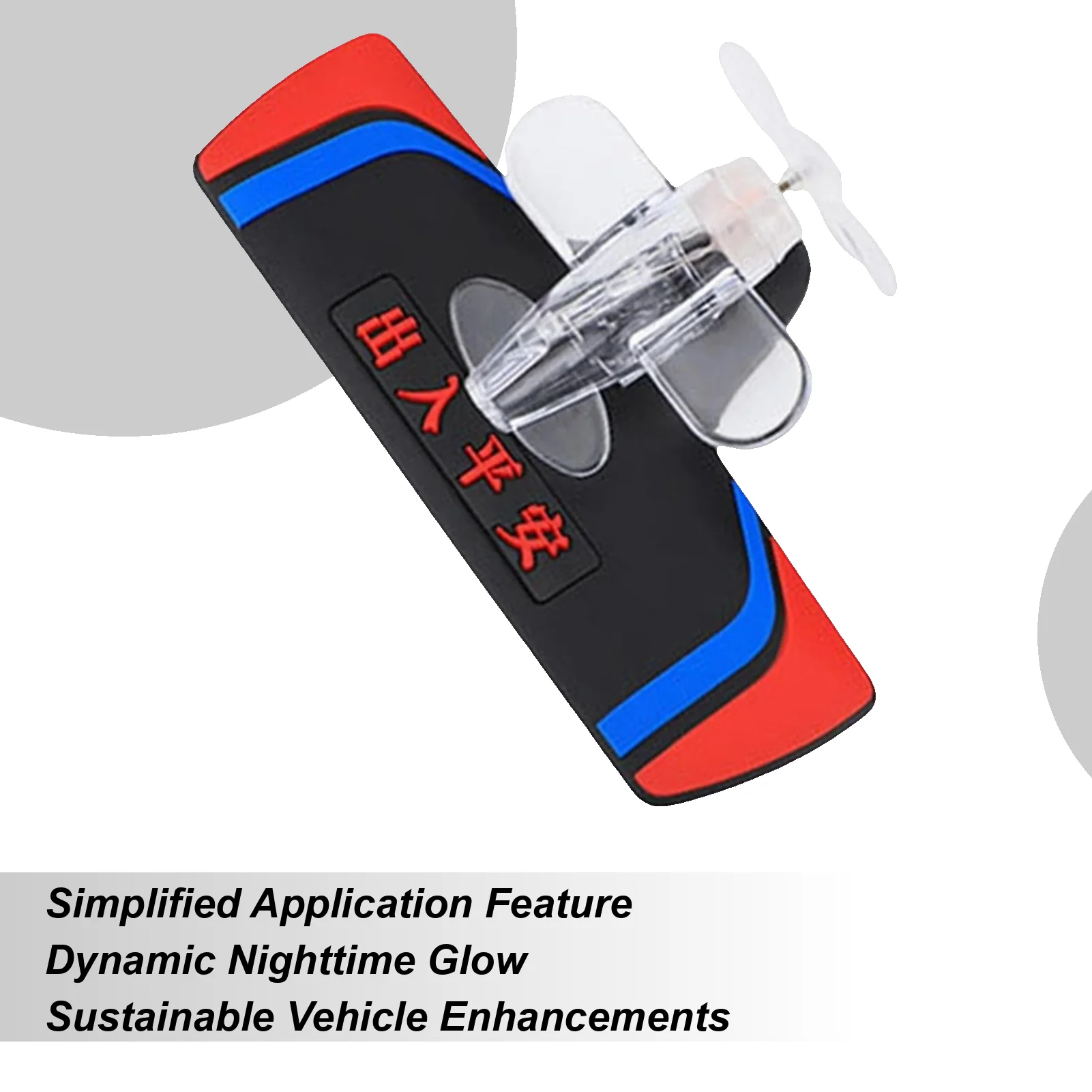 

Car Decorations Exterior Wind-Powered LED Airplane Vehicle Decoration Exterior Rearview Mirror Decor For Car Owners Drivers