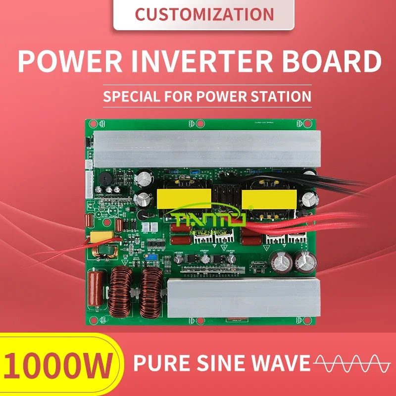 customization Board pure sine wave 1000w dc 12v 24v  to  ac 220v pure sine wave power inverter board