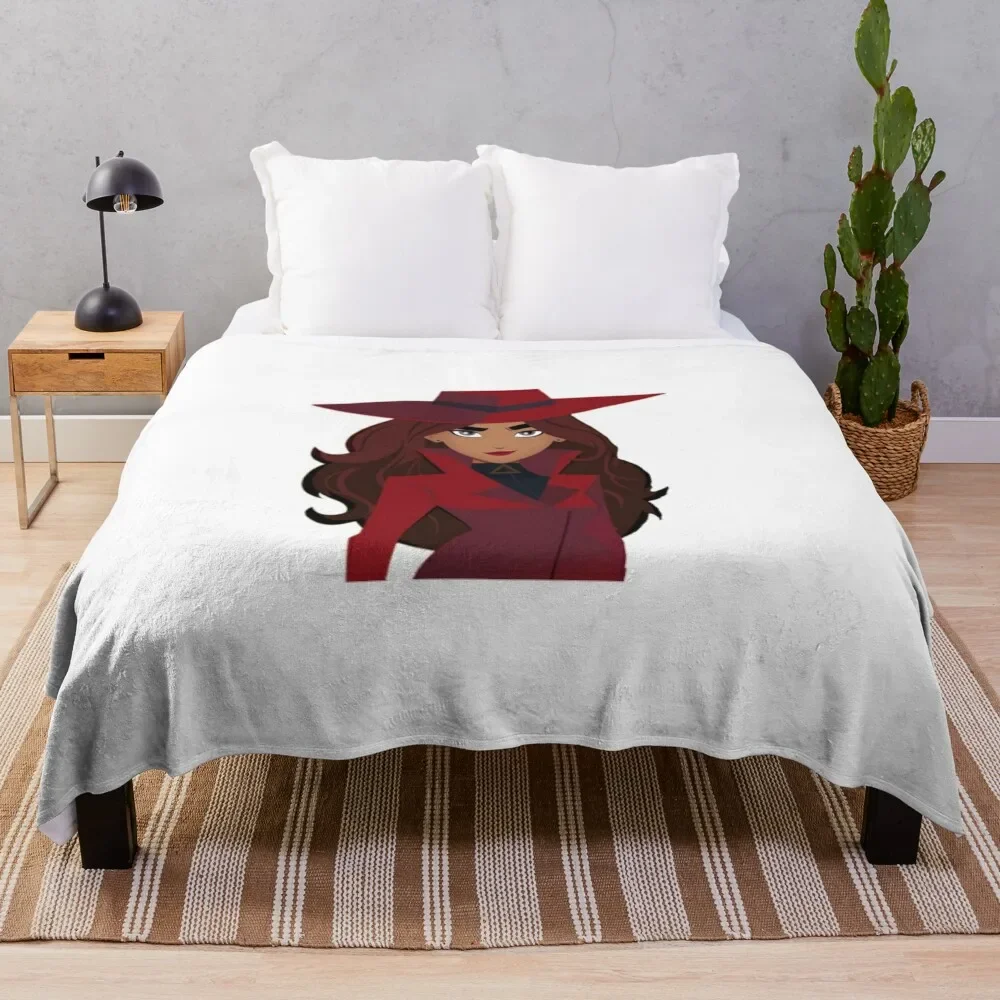 

carmen sandiego Throw Blanket All Season Soft Lightweight Blanket for Home