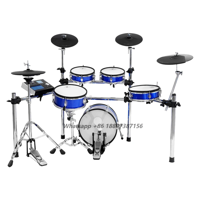 

HXM XD-900-KM Acoustic Feeling Pads OEM&ODM Electronic Drum Set Factory Direct Sales Drum Electric Drum Set Professional