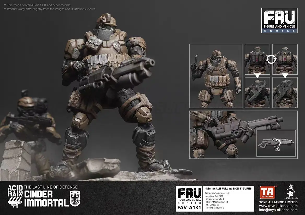 【MT】Acid Rain War FAV-A131 ซินเดอร์ อิมมอร์ทัล ฟิกเกอร์แอคชั่น ขนาด 1/18 โมเดลของเล่นขนาด 3.75 นิ้ว ของขวัญ