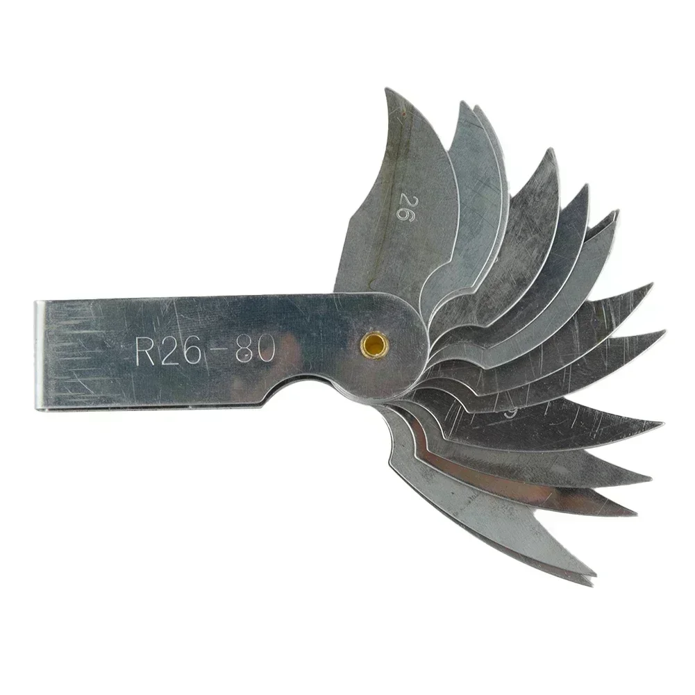 Bán Kính Bản Mẫu R Đồng Hồ Đo R1-6.5/R7-14.5/R15-25 /R26-80 Bán Kính Đồng Hồ Đo Đĩa Phi Lê Thước Đo Đo Dụng Cụ Đo Cao Độ