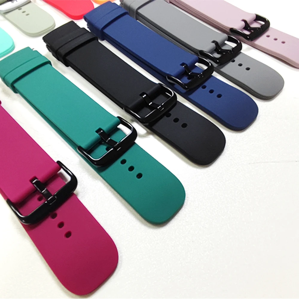 Sports Silicone Strap For Fossil GEN 6 44mm Smart Watch Band Accessories For Fossil GEN 5E 44mm / GEN 5 LTE 45mm 20mm 22mm Wrist