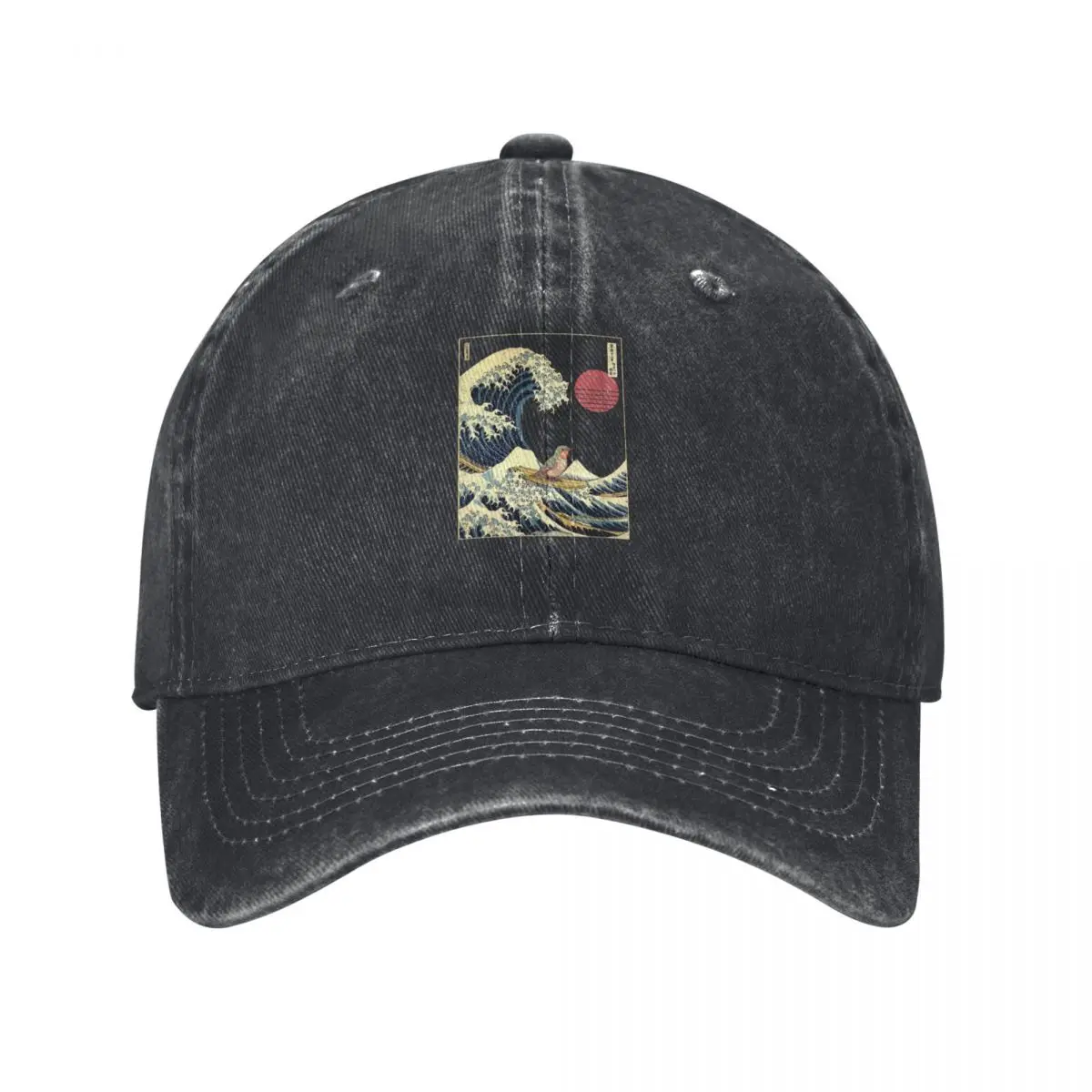 

Hummingbird Kanagawa Japanese Surfing Wave Baseball Cap Luxury Brand Custom Cap Trucker Hat birthday Women Beach Fashion Men's