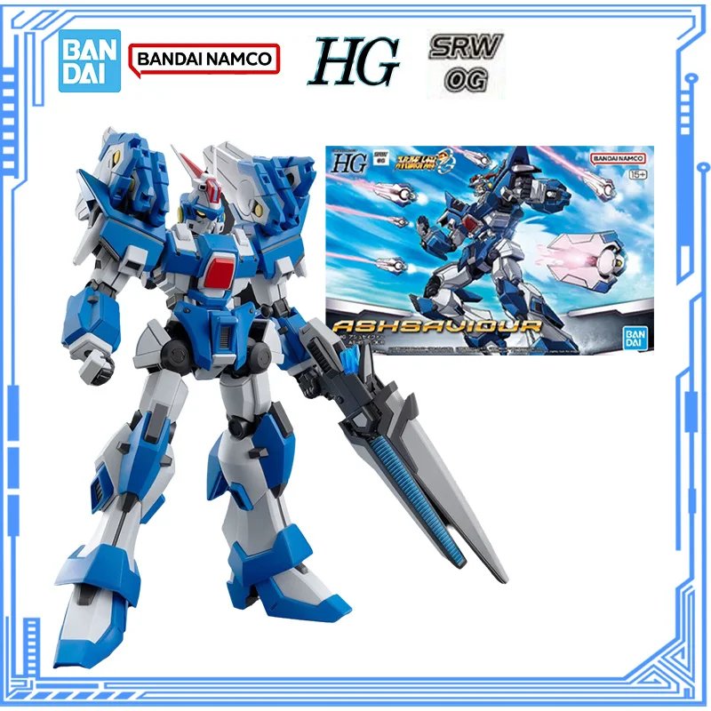 

Bandai Genuine Super Robot Wars Model Kit Anime Figures HG Ashsaviour Action Figure Collection Model for Children's Toys Gifts
