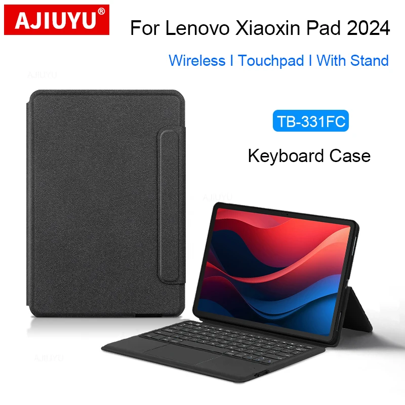 

Touchpad Keyboard Case For Lenovo Xiaoxin Pad 2024 11 Inch Tab M11 TB-331FC TB-330FU Tablet Stand Cover Spanish Portuguese Funda