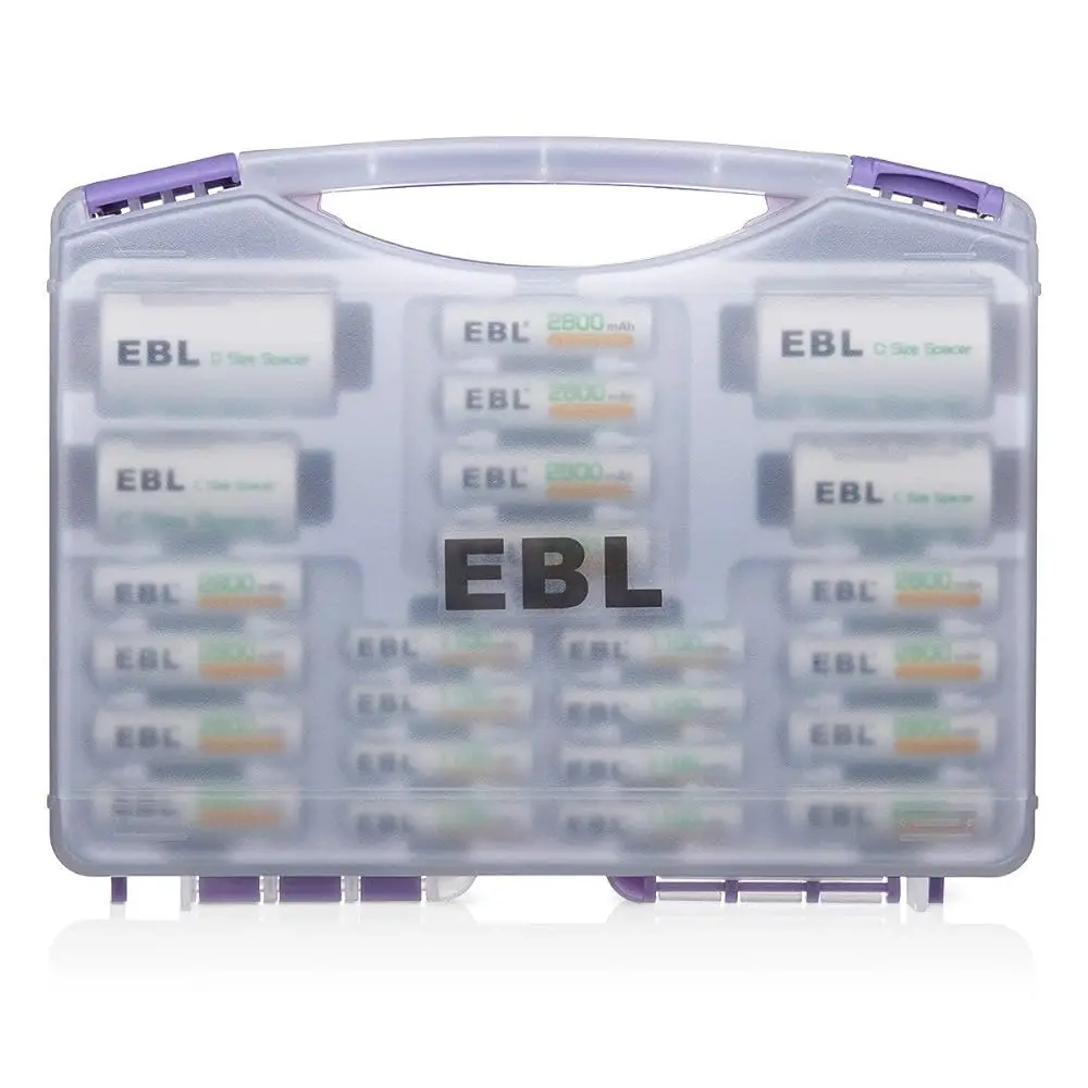 

Free Shipping Purple Super Power Battery Box Include : 12 AA Batteries + 8 AAA Batteries +2pcs C/D Adapters