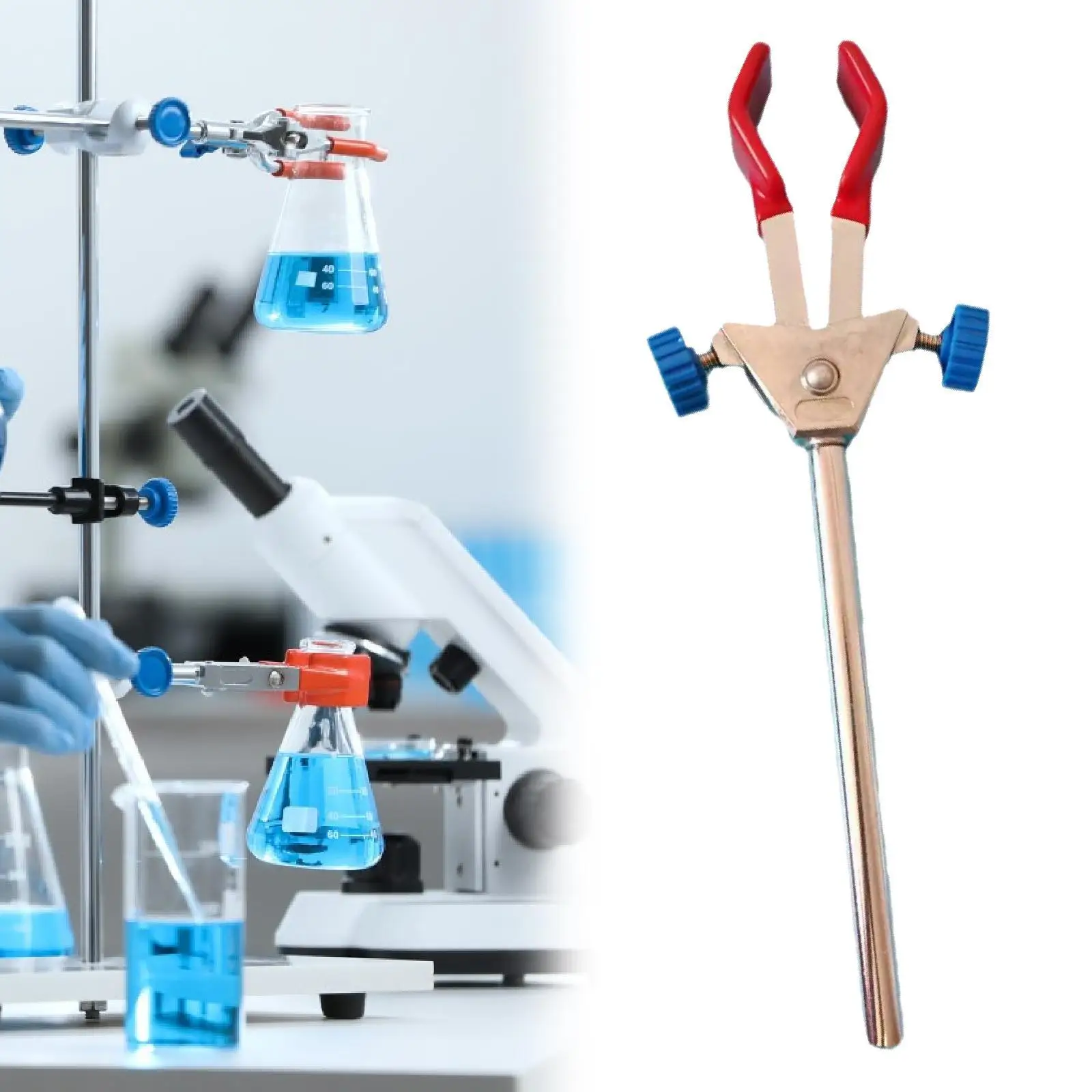 

Lab Clamp Zinc Alloy for Laboratory Equipment Holder Double Adjust