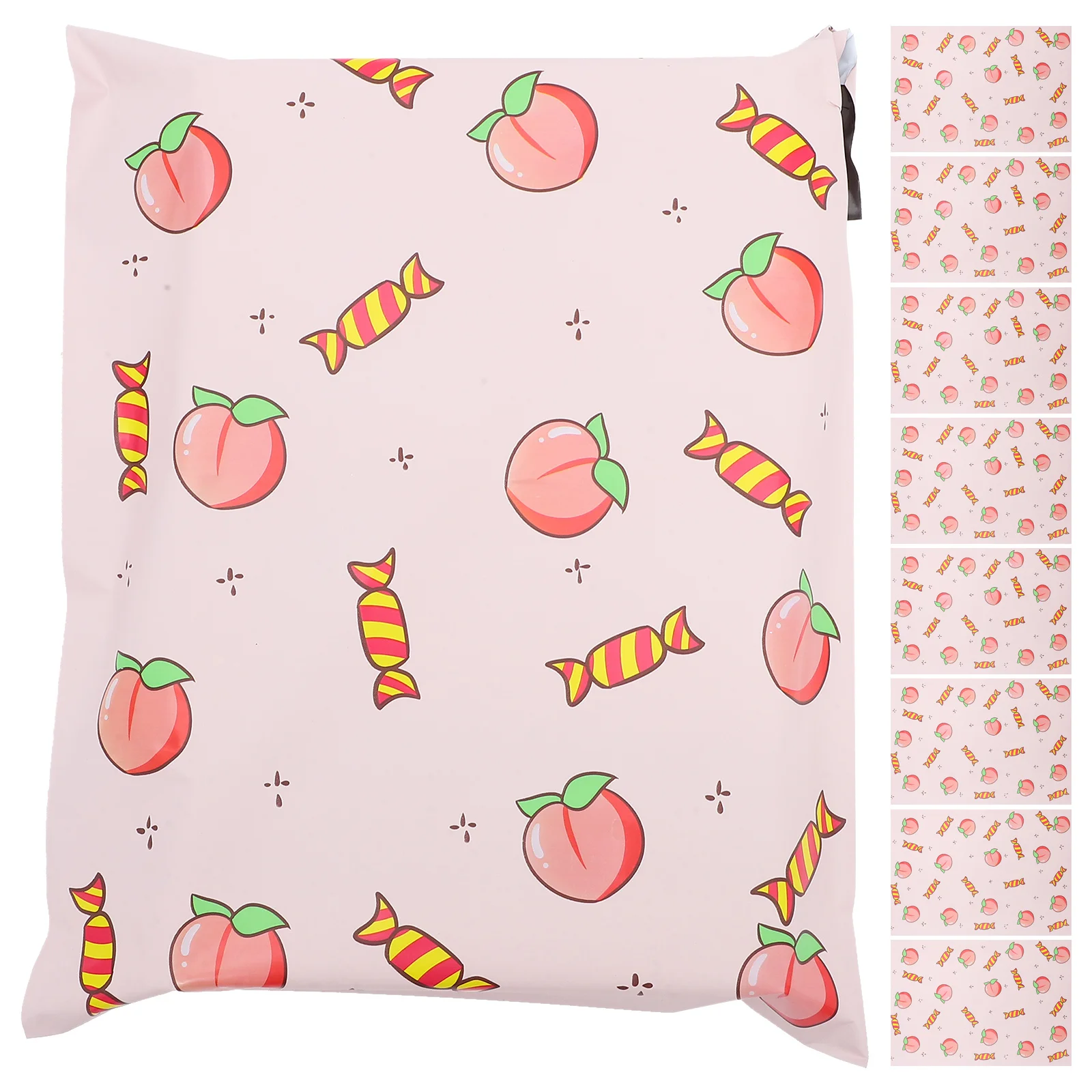 

100Pcs Peach Mailing Envelopes Sturdy Packaging Bags Books Clothes Gifts Poly Mailers Shipping Pouches Gift Wrapping Mailers