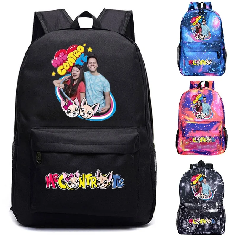 Mochila Me Contro Te Backpacks School Bags Boys Girls Kids Travel Bag Canvas Bagpacks School Backpack Men Women Casual Knapsack