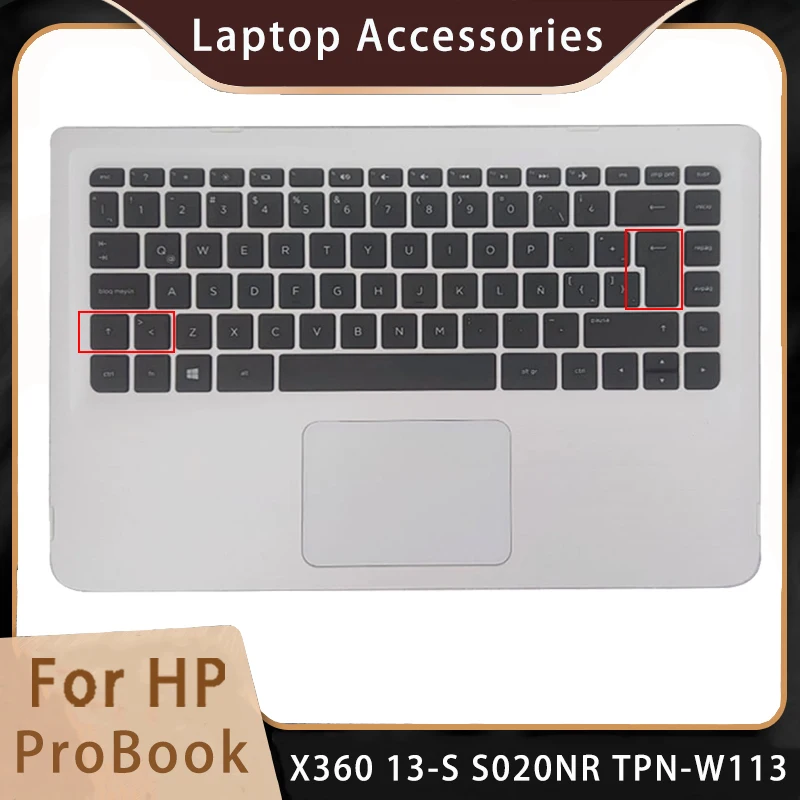 New For HP ProBook X360 13-S S020NR TPN-W113 Replacemen Laptop Accessories Keyboard White