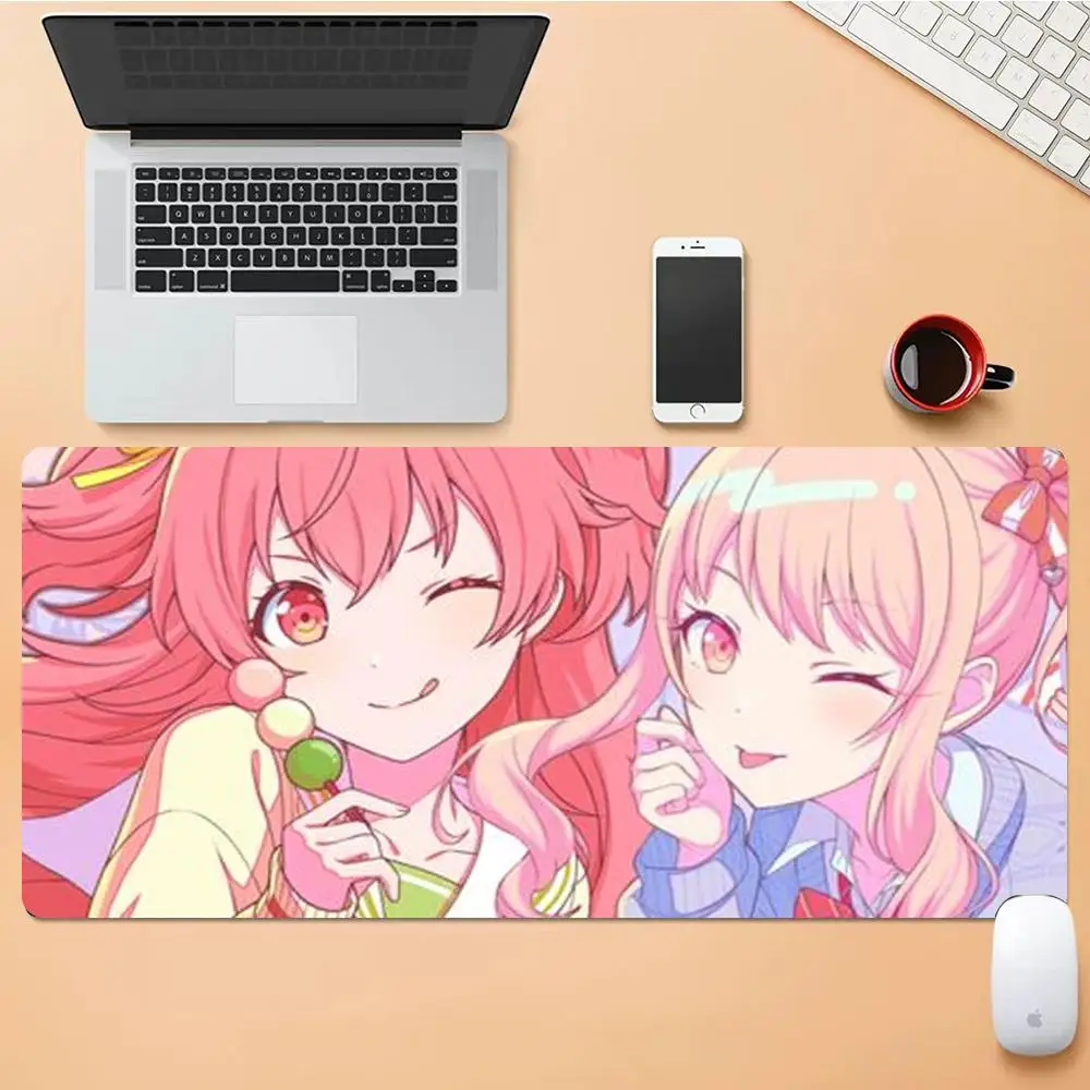 

Animation Akiyama Mizuki Mouse Pad Desk Mouse Pad Cute HD Desk Pad Extended Gaming Keyboard Mats Large XXL Gamer Mousepad 90x40