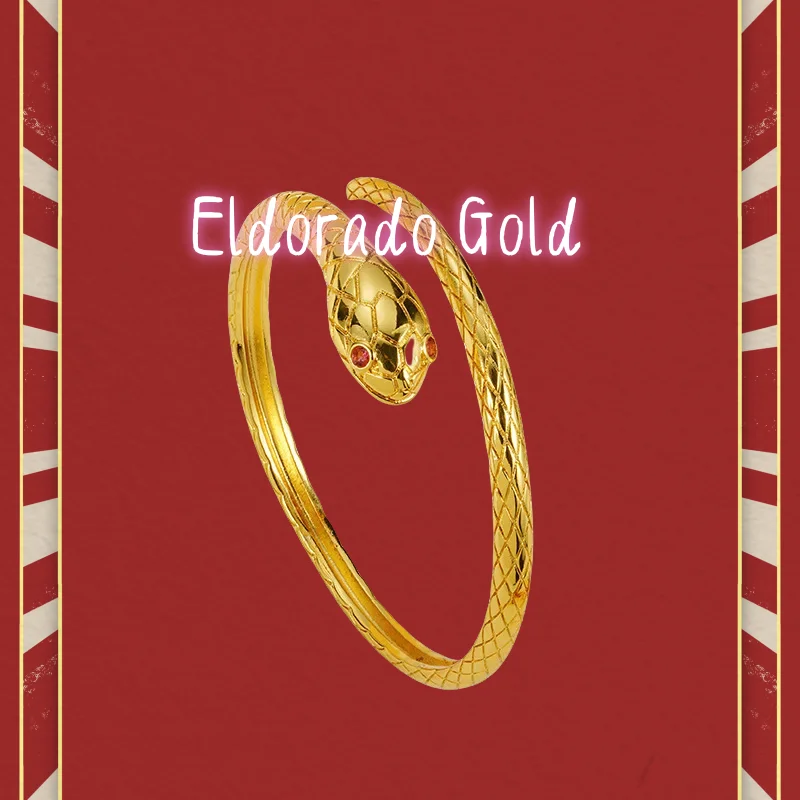 

Ladies' Fashion New 18K Gold Spirit Snake Bracelet with Ethnic Style and Personalized Design AU750 Gold Luxury Jewelry GiftValen