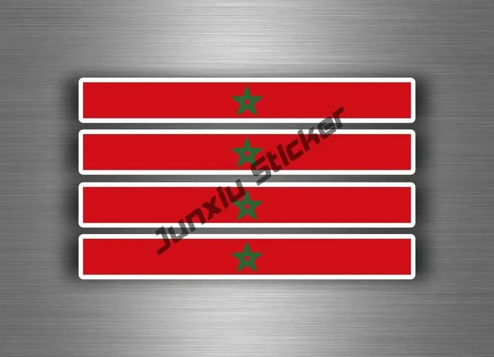 Creative Morocco Stickers Morocco Flag Map PVC Sticker Morocco Coat of Arms Vinyl Car Decals for Motorcycle Helmet Camper Decor