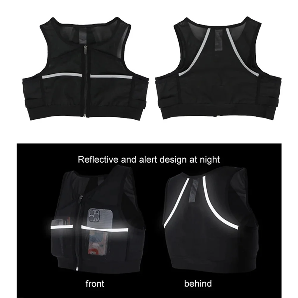 Vest Pack Backpack For Women Men Outdoor Hiking Cross-Country Backpack Vest Lightweight Reflective Running Vest Bag