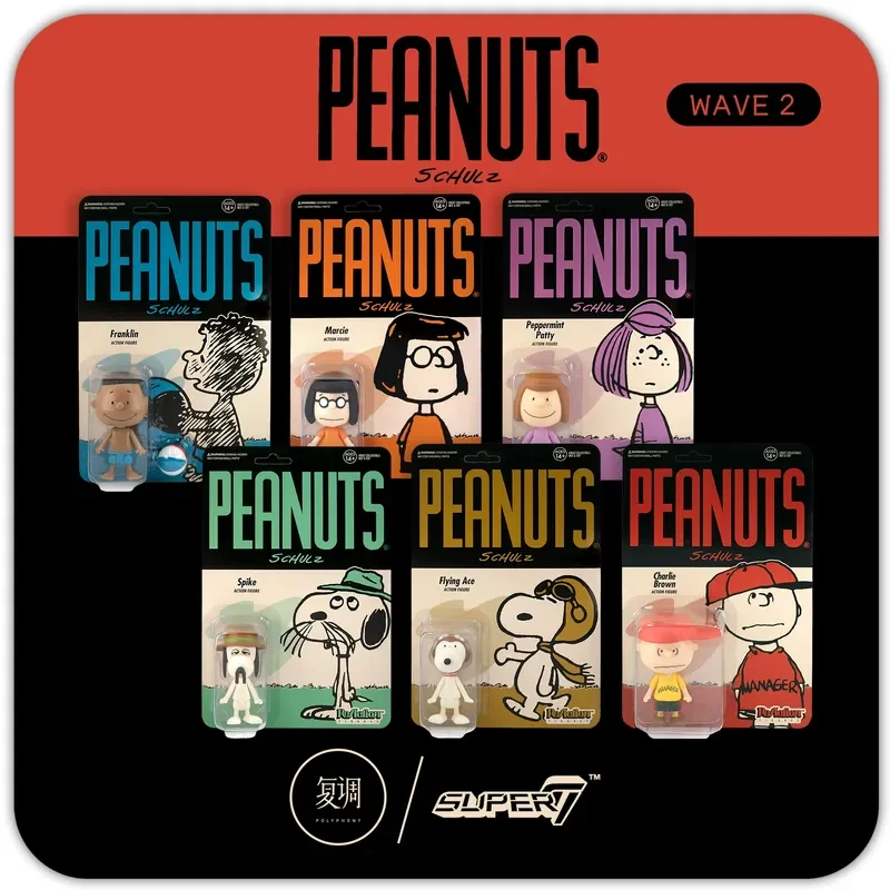 En Stock, figura de acción de la serie Snoopy Charlie Brown Peanuts, juguetes de moda, adornos de escritorio, tarjeta colgante, juguete de Anime, regalos de cumpleaños