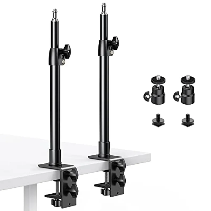 2-Pack Camera Desk Mount Stand with 1/4