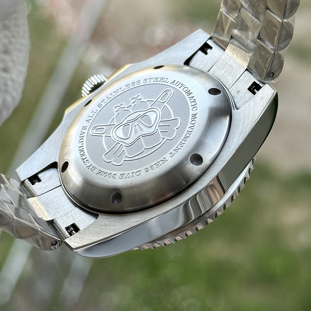 STEELDIVE Men Diver Watch 40.5mm Automatic Mechanical Wristwatch 30ATM Waterproof BGW-9 Luminous Sapphire NH35 120 Clicks Bezel