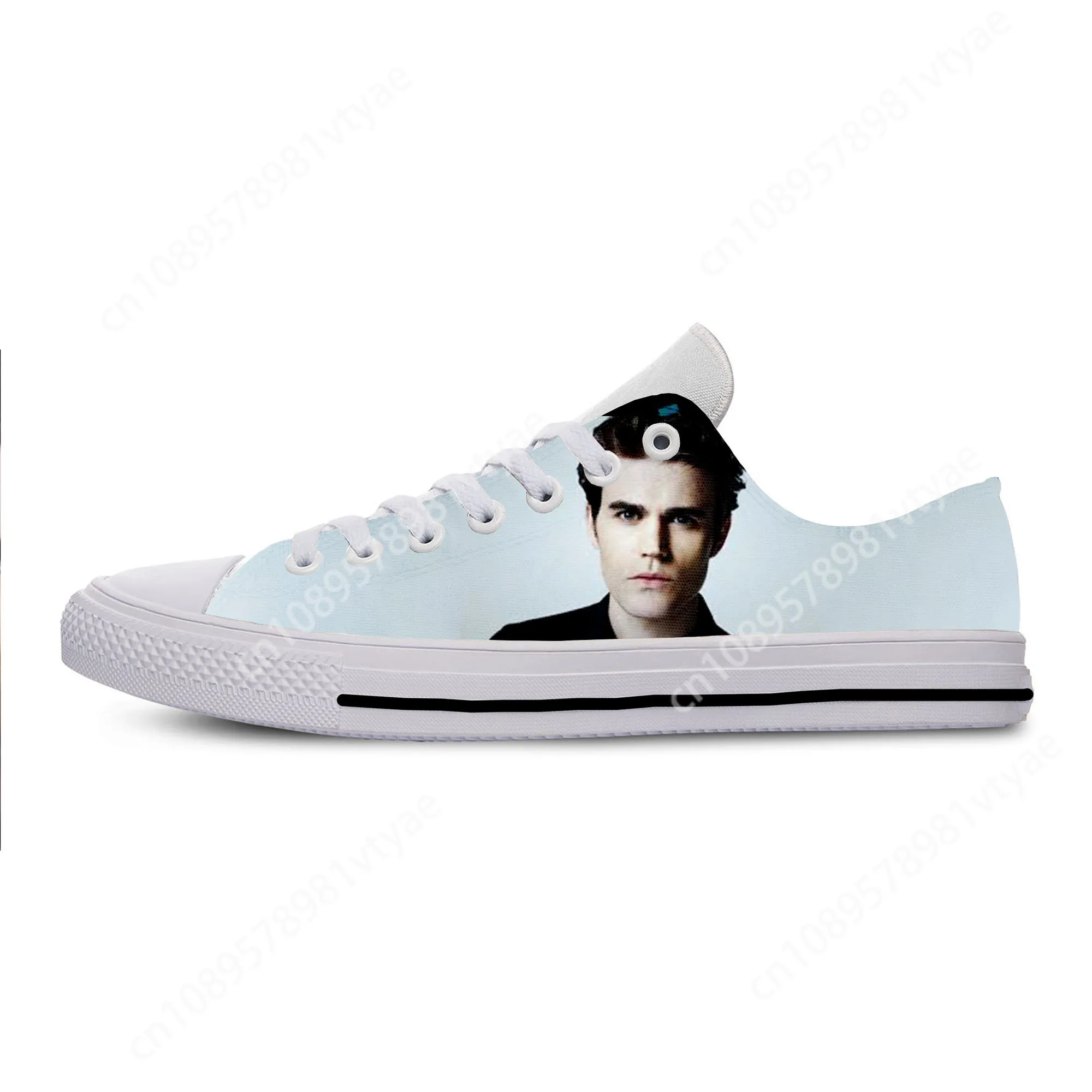 Hot Fashion Summer High Quality Sneakers Handiness Casual Shoes Men Women The Vampire Diaries Paul Wesley High Top Board Shoes