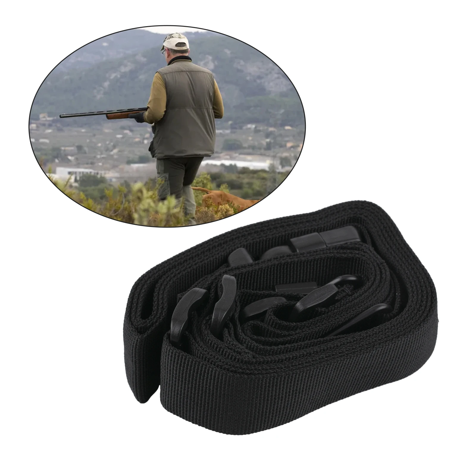 Practical High Quality Office Outdoor Garden Indoor Belt Sling Strap 25-42in 3 Point Accessories Adjustable Parts