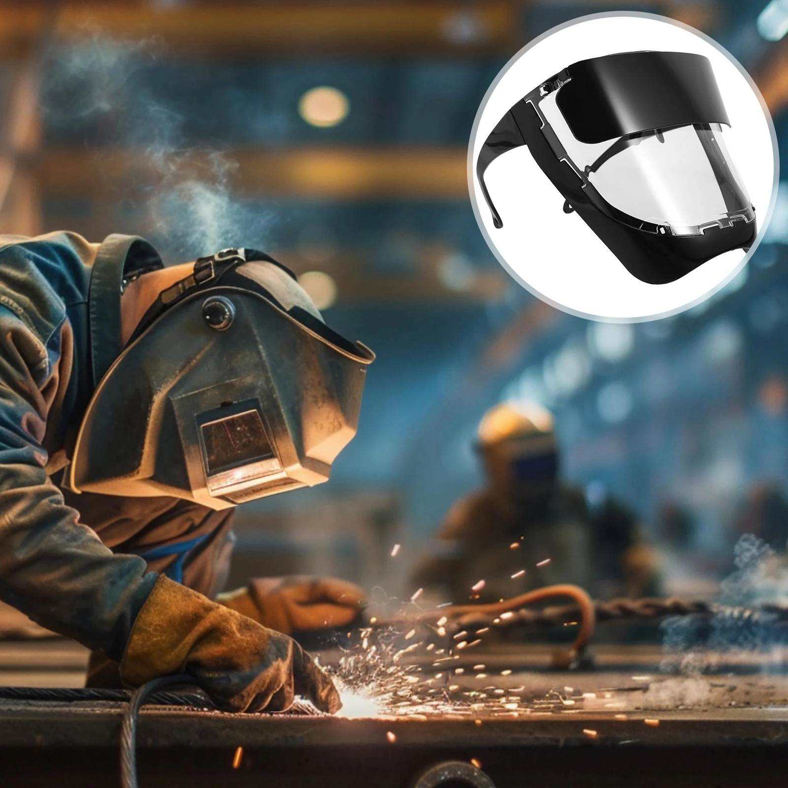 

Oversized Full Face Auto Darkening Welding Mask Shield For Electric Welding Strong Light Protection Clear Vision Comfortable