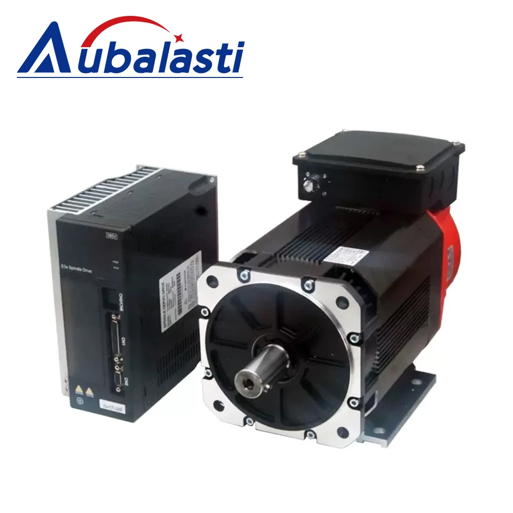 Aubalasti Asynchronous Spindle Servo Motor Kits with High Inertia for CNC Lathe and Milling Machine