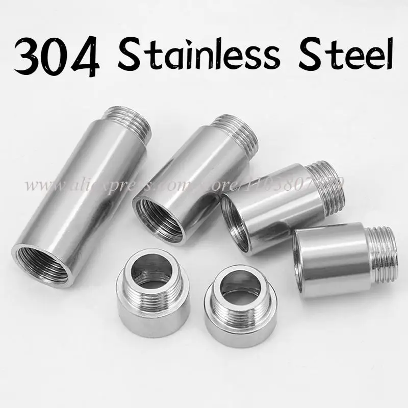 

Соединитель для труб из нержавеющей стали 304, 1/8" 1/4" 3/8" 1/2" 3/4" 1" 1.2" 1.5" 2", удлинительная трубка с наружной и внутренней резьбой, L=3-50см