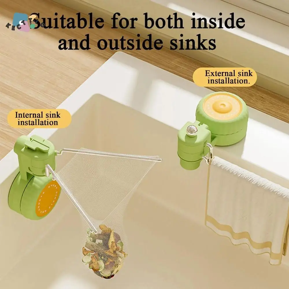 

Присоска, подставка для фильтров для кухонной мойки, вращающаяся креативная подвесная сетка для отходов, прочная несущая экономия места