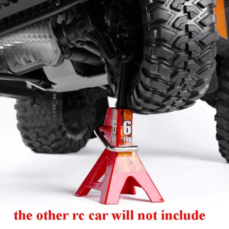 RC Jack Stands,2Pcs 6 Ton RC Car Scale Jack Stands For Axial SCX10 Wraith TRX4 D90 CC01 RC Quick Release Jack Stands