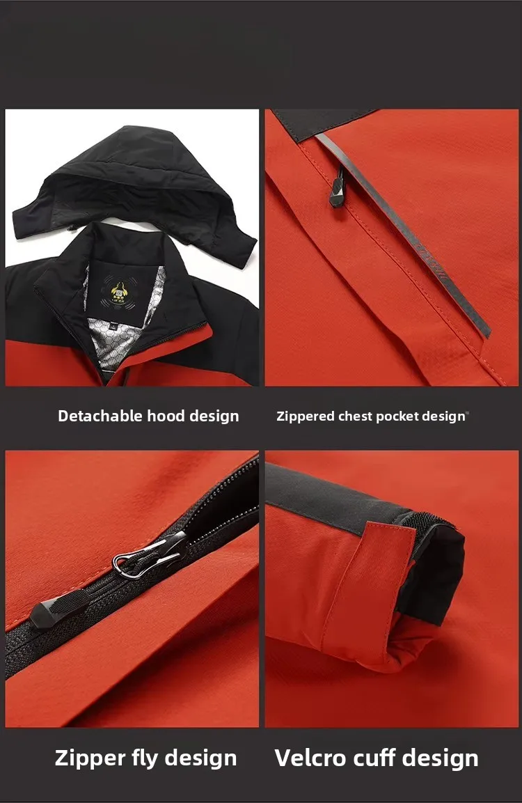 Men's Parka Splicing Parka Winter New Hooded Down Jacket Fleece Warm Jackets Men Business Leisure Coat Baseball Coats Unisex