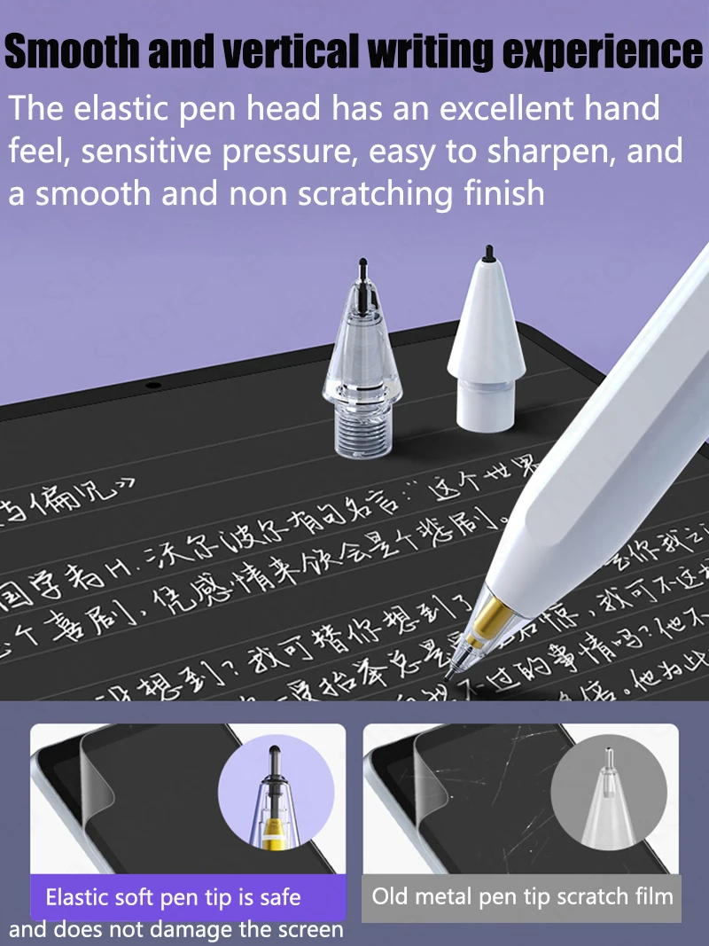 Pencil Tips For Apple Pencil 1/2 Gen Replacement Crystal Diamond Tips For iPad Pencil 1/2 Anti-wear Stylus Pen Tips image 5