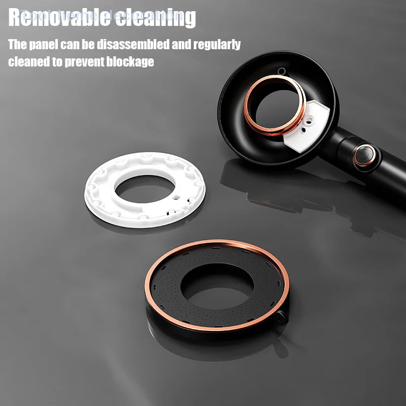 

Насадка для душа высокого давления, 3 режима, регулируемая экономия воды, распылитель воды с одной кнопкой, смеситель для душа с большим расходом, аксессуары для ванной комнаты