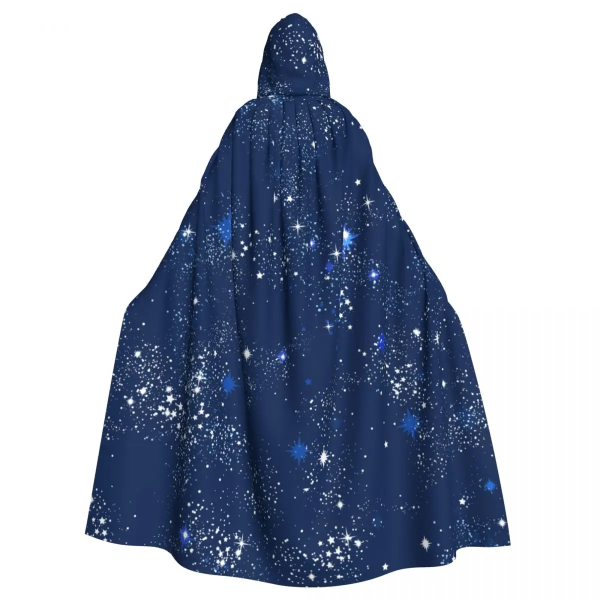 Space Galaxy Constellation Adult Cloak Cape Hooded Medieval Costume Vampire Elf Purim Carnival Party