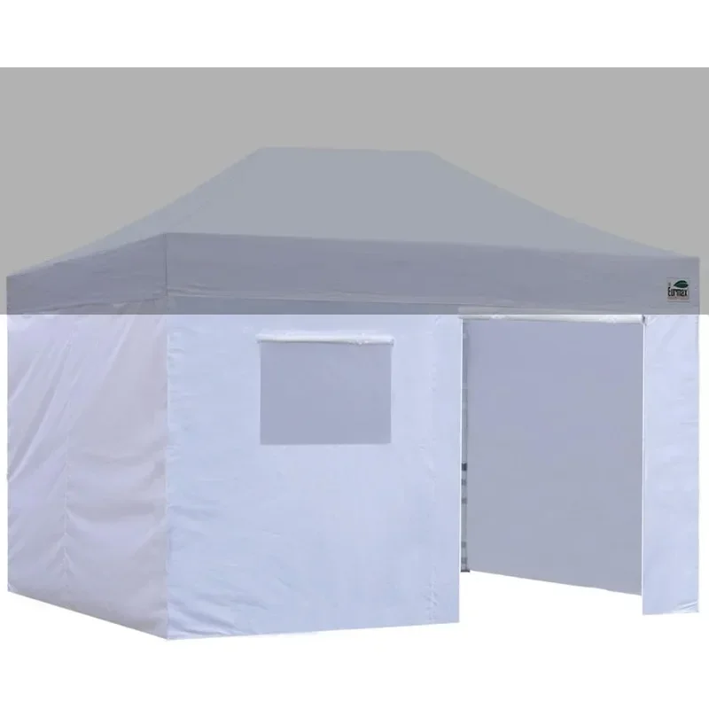 USA Full Zippered Walls for 10 x 15 Easy Up Canopy Tent,Enclosure Sidewall Kit with Roller Up Mesh Window and Door