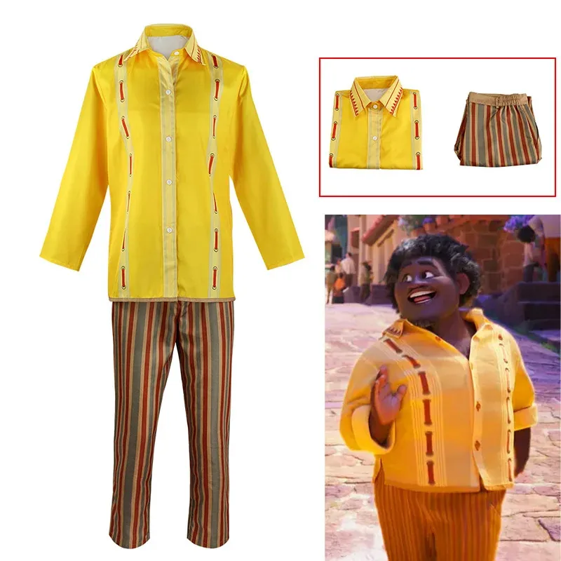 Encanto Felix Cosplay Costume Movie Felix Costume Shirt Trousers Suit Adult Halloween Carnival Party Clothes for Woman Man