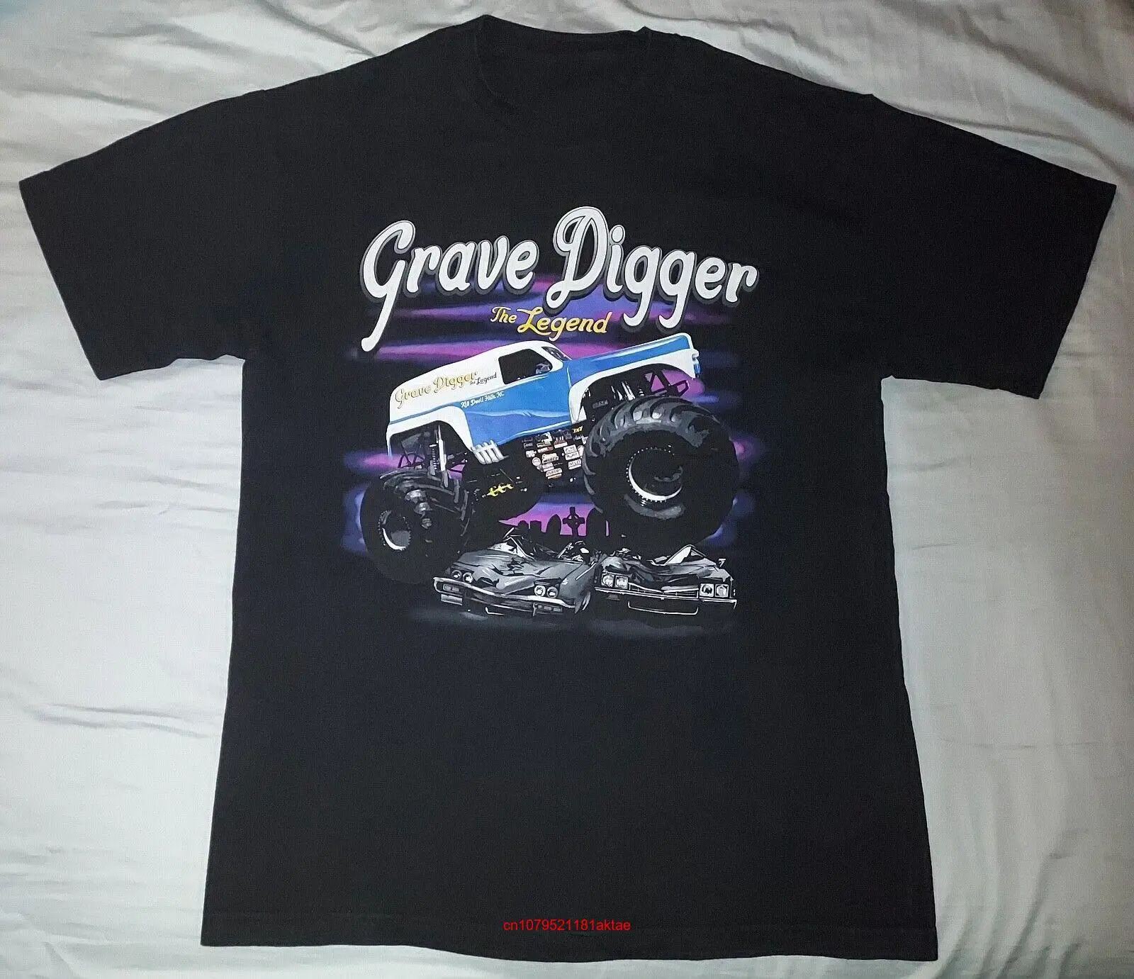 Футболка VTG 90s с принтом «Легенда о чёрном Монстре-грузовике», гоночная футболка с длинным или коротким рукавом Y2K для ралли и джема